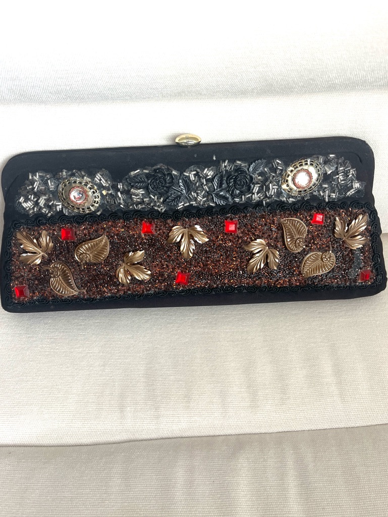 Vtg Jeweled Clutch